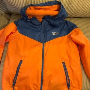 Reebok Kids Vibrant Orange and Navy Raincoat